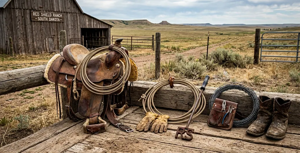 Image showing red_shield_south_dakota_landscape