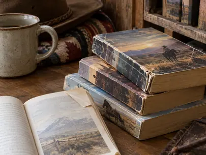Image showing western rereading