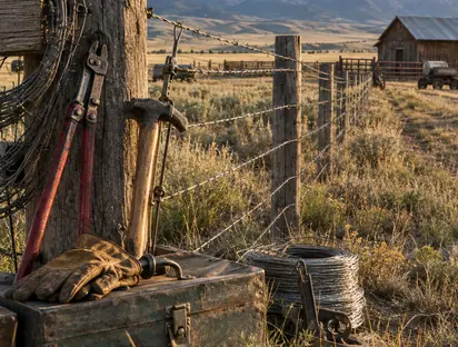 Image showing fence line